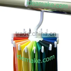Twirling Tie Rack Adjustable Ties Hanger Holds 20 Neck Ties Tie Organizer thumbnail-1