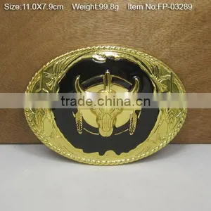 Wholesale Men's 35mm Metal Plate Belt Bucklewith Rhinestones thumbnail-6