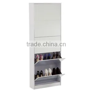 Mirrored Shoe Cabinet thumbnail-1