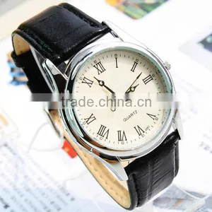 Best Selling Branded Classic Couple Watch Leather Strap Pair Watches thumbnail-1