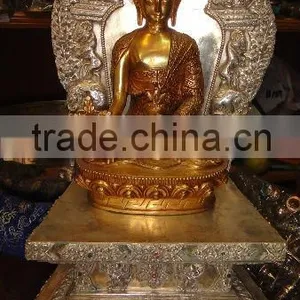 Gold Plated Buddha Statue thumbnail-1