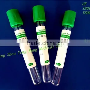 Disposible Vacuum Blood Collection Sodium Heparin Tube(green Cap) thumbnail-1