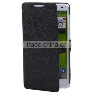 China Manufacture Artificial Leather Holster With Magnetic Fastener Design Sleeve for Lenovo A880 thumbnail-5