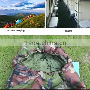 High Quality Cotton Camping Sleeping Bag,for 3 Seasons , Envelope Style, Army or Military Camouflage Sleeping Bags thumbnail-2