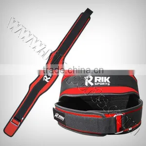 Neoprene Belt Red Neoprene, Black Webbing, Metal Buckle, Velcro Closure thumbnail-1