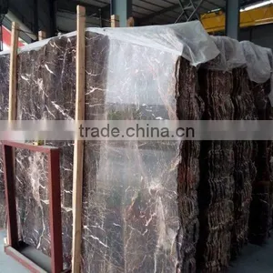 Cheap Coffee Brown Marble Polished Slab thumbnail-1