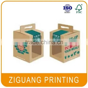 Custom Printed Cardboard Box With Handle thumbnail-1