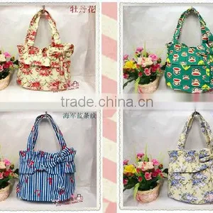 100% Organic Cotton Fabric Clear Japanese Fashion Bags thumbnail-1