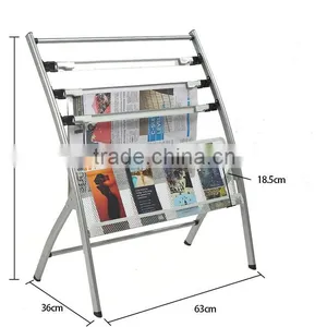Metal Magazine and Newspaper Brochure Display Rack thumbnail-2