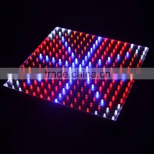 Indoor 14W Blue/Red/Orange/White Light 225pcs LED Grow Plant Light Square Panel Environment-Friendly Grow Light Ultra Bright thumbnail-1