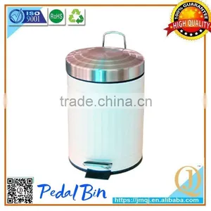 Mini Coloured Metal Waste Bin With Pedal Street Rubbish Bin thumbnail-2