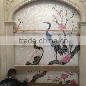 2016 Unique Pattern Mother of Pearl Carving Decorative Material thumbnail-3