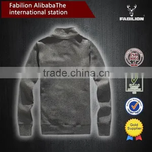 2015 Collar Autumn and Winter Cotton Slim Sweatshirt for Black Hoodie Wholesale thumbnail-3