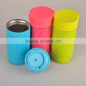 Wholesale Double Wall Vacuum Travel Mug With Side Open Lid Quality Assured thumbnail-2