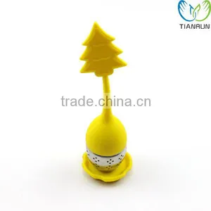 Reusable Tools Gift Yellow Christmas Tree Shape Stainless Steel Tea Infuser thumbnail-1