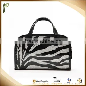 Popwide Hot Sale Sexy Leopard PVC Easy Carry Foldable Travel Handbag thumbnail-2