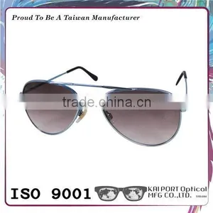 Copper Material Men Style Double Bar Eyeglass Frame Aviator Sunglasses thumbnail-1