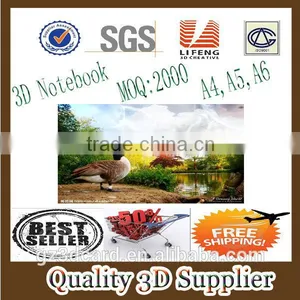 Guangzhou Lifeng 3d Notebook Glossy PP Cover Spiral Notebook thumbnail-1