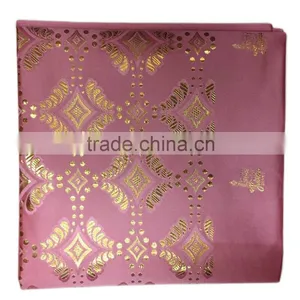 Fancy Baby Pink African Gele Fabric / New Fashion Trend Sego / Swiss Headtie on Sale thumbnail-1