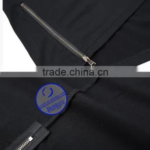 Wholesale Printed Cotton Custom Mens T-shirt With Side Zip thumbnail-5
