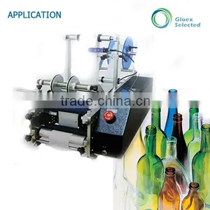 Semi Automatic Round Wine Bottle Labeling Machine thumbnail-1