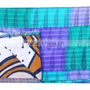 Handmade Ralli Gudari Sari Blanket thumbnail-1