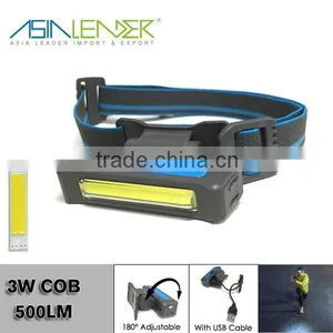 Professsional Lighting Products BT-4901 7 Light Level 3W Head Light, COB USB Head Lamp thumbnail-1