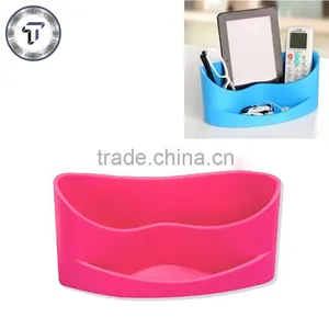 Desktop Plastic Stationery Storage Box thumbnail-1
