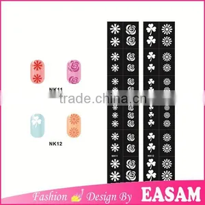 Hot New Rose Flower Design Nail Stencil Sticker,new Stencil Nail Vinyls thumbnail-1