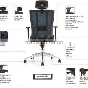 Sunshine Furniture Comfortable Best Ergonomic Office Chair Supplied by Manufacturer in Guangzhou Guangdong thumbnail-6