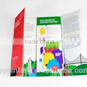Glossy Coated Paper Flyer Printing Art Paper Folded Brochure Printing Quality Choice thumbnail-4