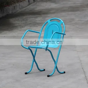 Factory Wholesale Cheap Blue Metal Chair Frames thumbnail-3