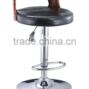 American Design Restaurant Use Leather Wooden Bar Stools thumbnail-1