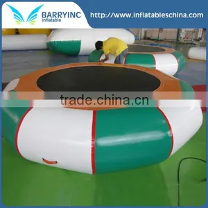 Funny Inflatable Mini Trampoline , Swimming Pool Trampoline thumbnail-1