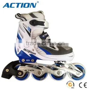 Senhai/Action Adjustable New Design Inline Skate Big Wheel Inline Skates Roller Shoes Flashing Roller Sports Shoes Junior Fitnes thumbnail-1
