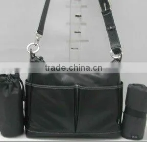 Genuine Leather Hobo Baby Diaper Bag thumbnail-1
