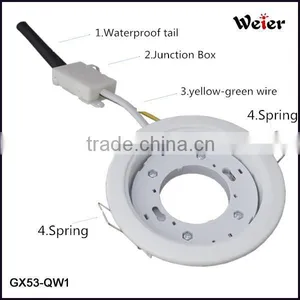 White Chrome Golden Color GX53 Fixture CE Quality thumbnail-2