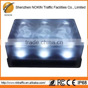 Optional Color Transparent Glass Outdoor Solar Ice Brick Light thumbnail-3