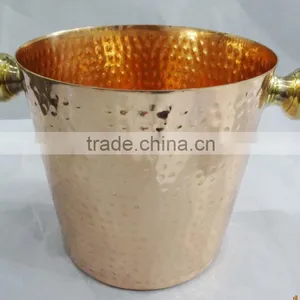 Copper Ice Wine Bucket Tub Cooler thumbnail-1