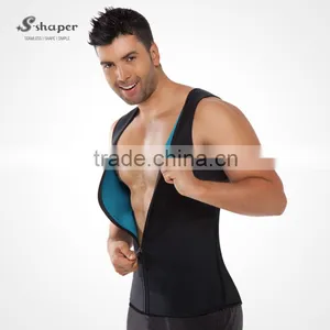 S-SHAPER Men`s Ultra Sweat Vest Reversible Sports Sweat Workout Vest Belly Control For Men Gym Sweat Enhancing Waistband thumbnail-1