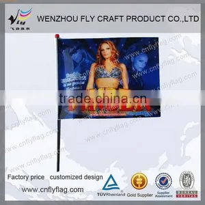 Brand New Advertising Custom Beach Flag Hand Flag thumbnail-4