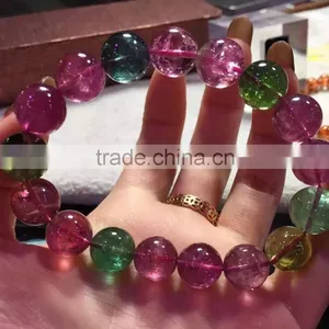 Popular Beautiful Clear Fine Tourmaline Bead Hand Chain thumbnail-6