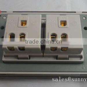 110V American Design 3 Gang 1Way Wall Electric Light Switch Pc Big Button thumbnail-4