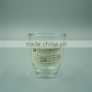 113ml Clear Glass China-Style Wide Mouth Tea Cups/ Alcohol Cups thumbnail-1