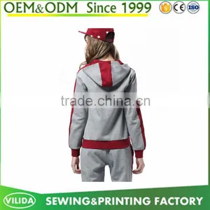 Custom Women Zipper Sweater Blank Women Sports Hoodie thumbnail-4