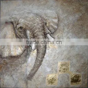 Ready to Hang Diy Oil Painting Art by Numbers Animal Elephants thumbnail-1