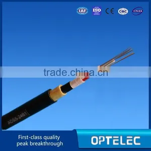 24core Single Mode Optical Fiber Cable ADSS 100m Span / Power Optical Cable thumbnail-2