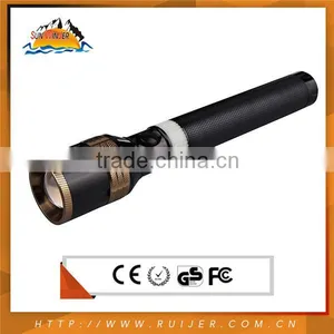 2015 Best Selling Rechargeable Torch Flashlight Red Led Flashing thumbnail-1