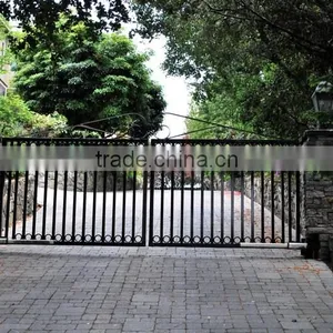 Wrought Iron Gate Designs for Schools, American Steel Door Entrance Steel Door Main Gate Design on Online Shopping thumbnail-3