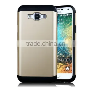 2015 Slim Colorful Armor TPU + PC Mobile Phone Case for Samsung E7,for Galaxy e7 Case,for Samsung E7 Case thumbnail-1